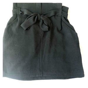 Black Tie Waist Skirt